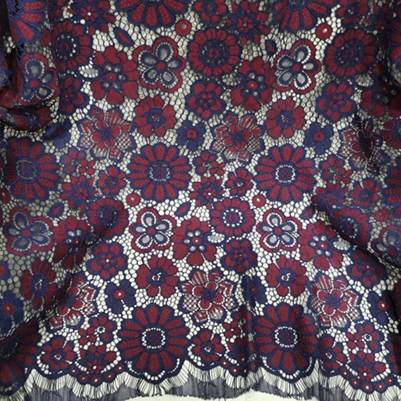Lace Trim Eyelash Placement Lace Fabric for Apparel Wholesale Supplier 11
